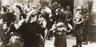 Warschauer Ghettoaufstand. Foto aus dem Bericht von Jürgen Stroop an Heinrich Himmler "Das jüdische Viertel Warschaus gibt es nicht mehr" Foto IMAGO / Reinhard Schultz