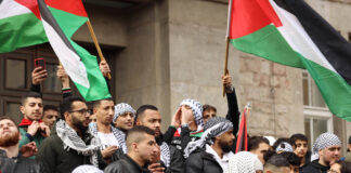 Symbolbild. Palästinenser-Demo Berlin April, 2022. Foto IMAGO / ZUMA Wire