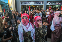 Anti-Israel-Kundgebung der Volksfront für die Befreiung Palästinas (PFLP) in Gaza-Stadt. Foto IMAGO / Pacific Press Agency