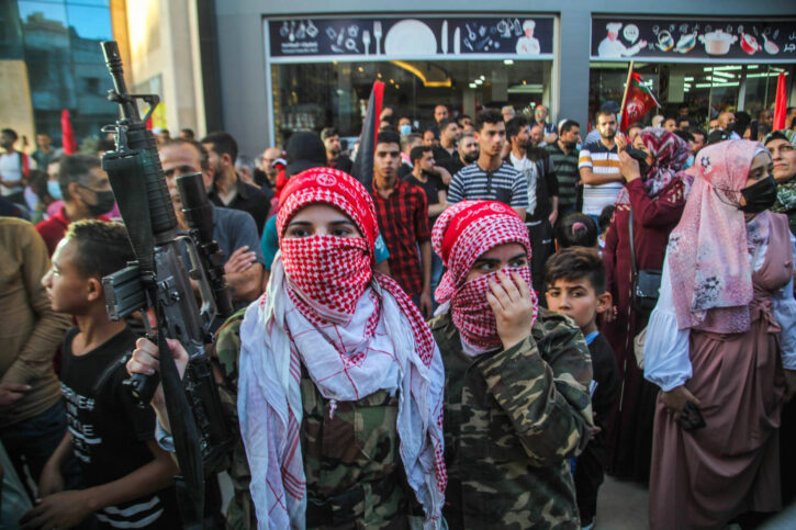 Anti-Israel-Kundgebung der Volksfront für die Befreiung Palästinas (PFLP) in Gaza-Stadt. Foto IMAGO / Pacific Press Agency