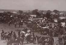 USA-Siedler / Heimstätter am 16. September 1893 am Cherokee Outlet. Foto IMAGO / Everett Collection