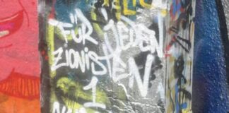 Antisemitische Schmiererei in Bremen. Foto Screenshot Bericht RIAS (Recherche- und Informationsstelle Antisemitismus)