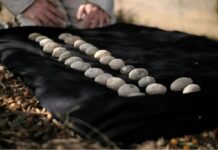 Die antiken Schleudersteine, die von der Antikenbehörde Israels (IAA) gefunden wurden, gelten als die frühesten Beweise für Kriegsführung in der Region. Foto Emil Aladjem / Israel Antiquities Authority