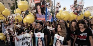 18. November 2023, Jerusalem: Kundgebung von Familien der Geiseln. Foto IMAGO / ZUMA Wire