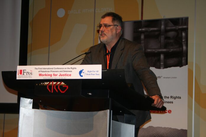 Carlo Sommaruga an der «First International Conference on the Rights of Palestinian Detainees» Konferenz in Genf vom 11. – 12 März 2011. Foto Ufree