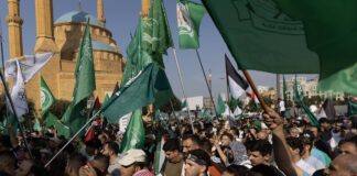 Kundgebung der Hamas in Beirut, Libanon, am 29. Oktober 2023. Foto IMAGO / ZUMA Wire
