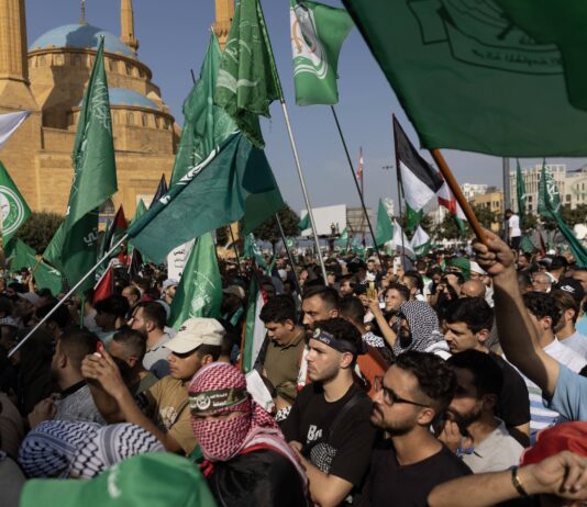Kundgebung der Hamas in Beirut, Libanon, am 29. Oktober 2023. Foto IMAGO / ZUMA Wire