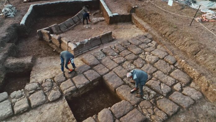 Das Ausgrabungsgebiet in Megiddo. Foto Emil Algam, Israel Antiquities Authority