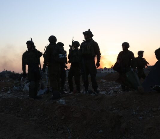 Israelische Soldaten im Einsatz in Khan Yunis, Gaza. Foto TPS