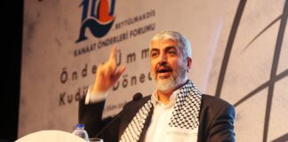 Hamas-Anführer Khaled Mashal. Foto IMAGO / ZUMA Press
