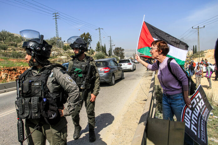Aktivisten in Nablus, 3. März 2023. Foto IMAGO / ZUMA Wire