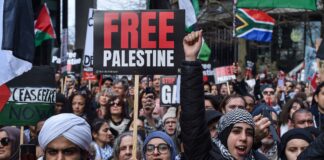 Eine "Pro-Palästina" Demonstration in London am 9. März 2024. Foto IMAGO / ZUMA Wire