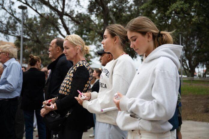 Nationaler Trauertag zum Gedenken und zur Ehrung der Opfer des Terroranschlags von Bondi Beach, im Bondi Beach Pavilion in Sydney, Donnerstag, 22. Januar 2026. Foto IMAGO / AAP