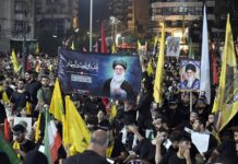 Doppelspiel des Iran – und wie SRF nur eine Seite zeigt In Beirut fand am 8. Juli 2026 eine symbolische Trauerfeier für den verstorbenen obersten Führer des Iran, Khamenei, statt. Foto IMAGO / Anadolu Agency