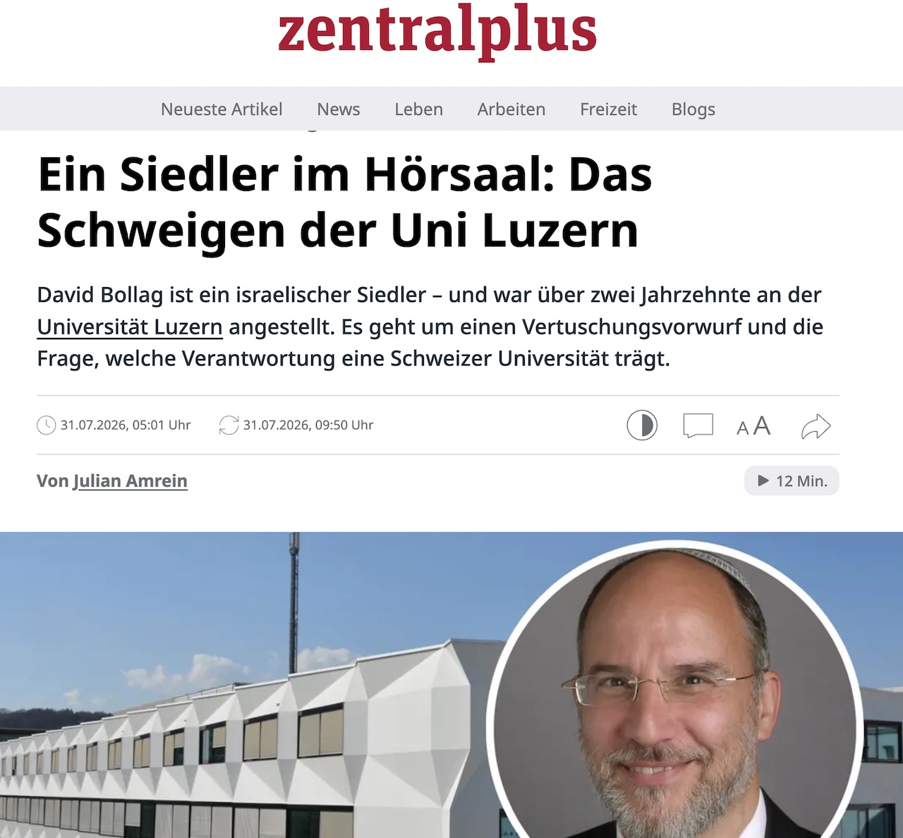 «zentralplus» und die falsche Adresse des Rabbiners 2 Bildschirmfoto 2026 08 11 um 07.38.07