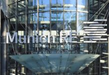 Munich Re kauft israelisches Cyberunternehmen At-Bay für 575 Mio US-Dollar Firmenlogo des Rückversicherers MUNICH RE, München. Foto IMAGO / imagebroker