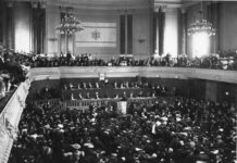 129 Jahre Zionistenkongress: Der Auftrag von Basel bleibt Im Jahr 1897 versammelten sich mehr als 200 jüdische Delegierte aus 17 Ländern für drei Tage – vom 29. bis zum 31. August – in Basel. Foto IMAGO / World History Archive